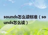 sounds怎么读标准（sounds怎么读）
