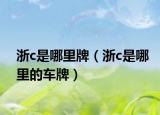 浙c是哪里牌（浙c是哪里的车牌）