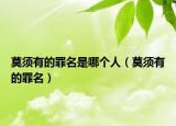 莫须有的罪名是哪个人（莫须有的罪名）