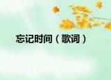 忘记时间（歌词）