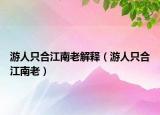 游人只合江南老解释（游人只合江南老）
