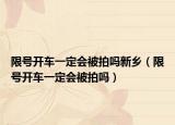 限号开车一定会被拍吗新乡（限号开车一定会被拍吗）
