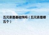 五元素是基础饵吗（五元素是哪五个）