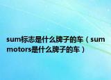 sum标志是什么牌子的车（summotors是什么牌子的车）