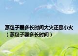 蒸包子要多长时间大火还是小火（蒸包子要多长时间）