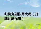 归脾丸副作用大吗（归脾丸副作用）