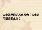 大小姐用日语怎么发音（大小姐用日语怎么说）