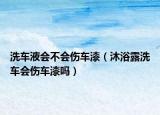 洗车液会不会伤车漆（沐浴露洗车会伤车漆吗）