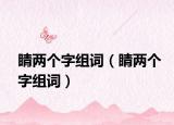 睛两个字组词（睛两个字组词）