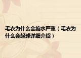 毛衣为什么会缩水严重（毛衣为什么会起球详细介绍）