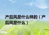 产后风是什么样的（产后风是什么）