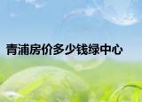 青浦房价多少钱绿中心