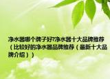 净水器哪个牌子好?净水器十大品牌推荐（比较好的净水器品牌推荐（最新十大品牌介绍））