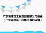 广东省建筑工程集团有限公司基金（广东省建筑工程集团有限公司）
