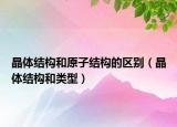 晶体结构和原子结构的区别（晶体结构和类型）
