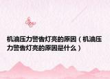 机油压力警告灯亮的原因（机油压力警告灯亮的原因是什么）