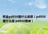 钯金pd950是什么意思（pd950是什么金 pd950是啥）
