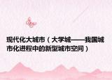 现代化大城市（大学城——我国城市化进程中的新型城市空间）