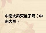中南大羚灭绝了吗（中南大羚）