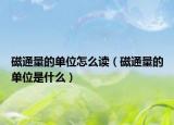 磁通量的单位怎么读（磁通量的单位是什么）