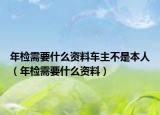 年检需要什么资料车主不是本人（年检需要什么资料）