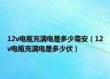 12v电瓶充满电是多少毫安（12v电瓶充满电是多少伏）