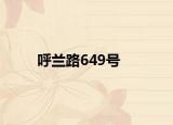 呼兰路649号