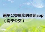 南宁公交车实时查询app（南宁公交）