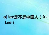 aj lee是不是中国人（AJ Lee）