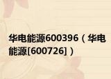 华电能源600396（华电能源[600726]）