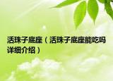 活珠子底座（活珠子底座能吃吗详细介绍）