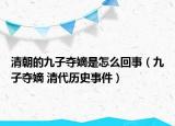 清朝的九子夺嫡是怎么回事（九子夺嫡 清代历史事件）