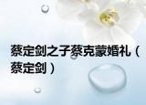 蔡定剑之子蔡克蒙婚礼（蔡定剑）