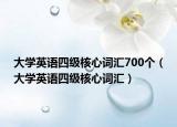 大学英语四级核心词汇700个（大学英语四级核心词汇）