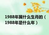 1988年属什么生肖的（1988年是什么年）