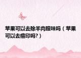 苹果可以去除羊肉膻味吗（苹果可以去痘印吗?）
