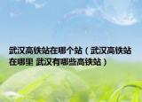 武汉高铁站在哪个站（武汉高铁站在哪里 武汉有哪些高铁站）