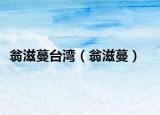 翁滋蔓台湾（翁滋蔓）