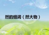 然的组词（然大物）