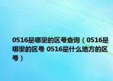 0516是哪里的区号查询（0516是哪里的区号 0516是什么地方的区号）