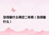急得像什么填空二年级（急得像什么）