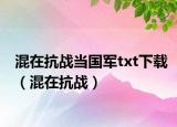 混在抗战当国军txt下载（混在抗战）