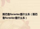 斯巴鲁forester是什么车（斯巴鲁forester是什么车）