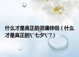 什么才是真正的灵魂伴侣（什么才是真正的