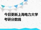 今日更新上海电力大学考研分数线