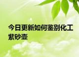 今日更新如何鉴别化工紫砂壶