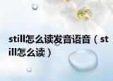 still怎么读发音语音（still怎么读）