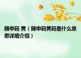 随申码 黄（随申码黄码是什么意思详细介绍）