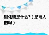 硼化硫是什么?（是骂人的吗）
