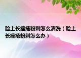 脸上长痤疮粉刺怎么清洗（脸上长痤疮粉刺怎么办）
